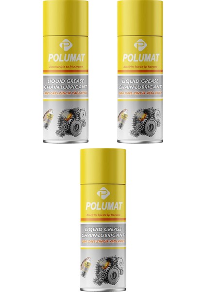Sıvı Gres Zincir Yağlayıcı 400 ml 3'lü Paket