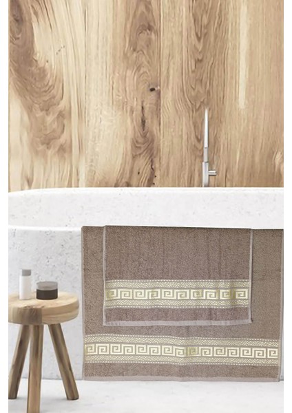 2 Parça Banyo Havlu Seti Helen Pamuklu 70 x 140 cm modelleri
