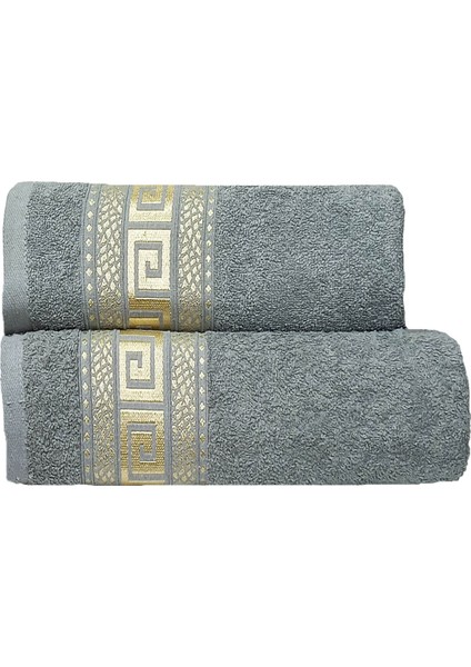 2 Parça Banyo Havlu Seti Helen Pamuklu 70 x 140 cm