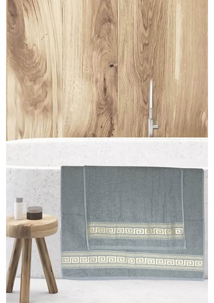 2 Parça Banyo Havlu Seti Helen Pamuklu 70 x 140 cm modelleri