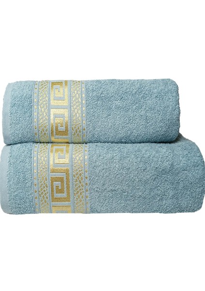 2 Parça Banyo Havlu Seti Helen Pamuklu 70 x 140 cm