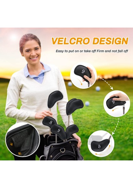 12 Adet Golf Demir Başlığı Kılıfları, Golf Başlığı Kılıfları, Ping Titleist Callaway Için Numaralı Etiketli Dayanıklı Golf Sopa Başlığı Kılıfları (Yurt Dışından) indirimleri