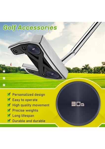 2 Adet Yeni Uygulanabilir Golf Sopası Odyssey Aı One Yapay Zeka Putter Ağırlık Bloğu Yasal Kodu (30G) (Yurt Dışından)