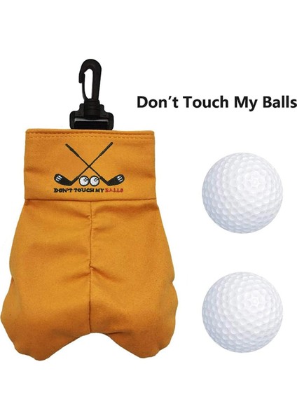 Golf Topu Saklama Çantası, Taşınabilir Golf Topu Taşıyıcı Cep Tutucu Çanta, Topuma Dokunma Komik Toka Yapış Prank Golf Çantası (Yurt Dışından)