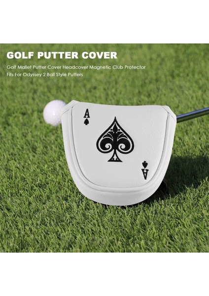 Golf Tokmak Atıcı Kapağı Başörtüsü Manyetik Kulüp Koruyucu Odyssey 2 Top Stil Atıcılar Için Uygun, Rh Lh (Yurt Dışından)