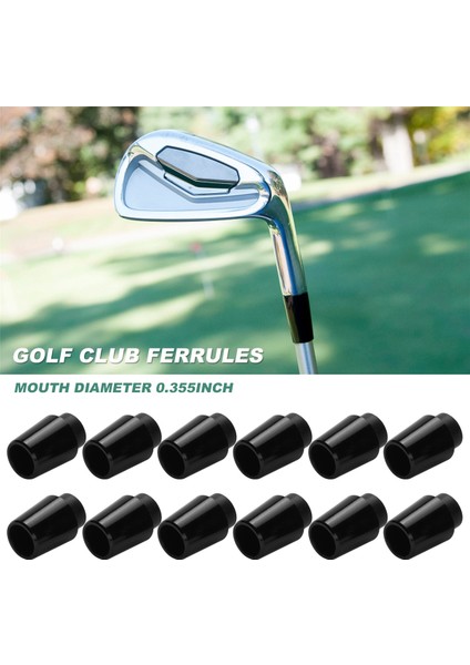 12 Adet Golf Ferülleri Pxg Ütüler ile Uyumlu 0.355 Inç Ucu Ütüler Mil Golf Kulübü Milleri Kol Adaptörü (Yurt Dışından)