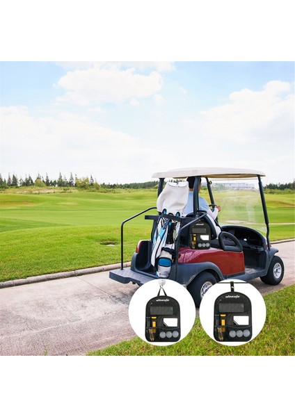 Wosofe Golf Arabası Çantası Çok Fonksiyonlu Saklama Çantası Taşınabilir Saha Içi Aksesuar Çantası Büyük Kapasiteli Top Kesesi Sınır Ötesi Siyah (Yurt Dışından) modelleri