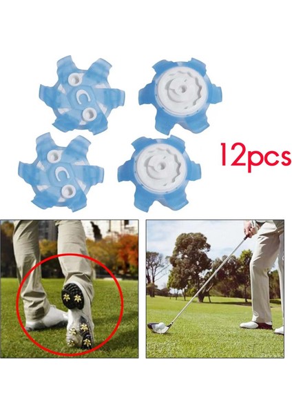 12 Adet Golf Ayakkabısı Çivisi Dayanıklı Golf Ayakkabısı Yedekleri Tpu Kadınlar Erkekler Için Kolay Kurulum Golf Çivisi (Yurt Dışından)