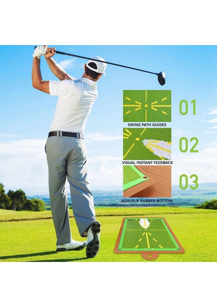 Salınım Algılama Vuruşu Için Golf Eğitim Matı, Yol Geri Bildirimi Golf Salıncak Matı, Iç/dış Mekan Için Gelişmiş Golf Eğitim Yardımı (Yurt Dışından) indirimleri