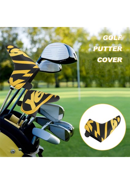 Golf Kulübü Blade Atıcı Kapak Pu Deri Kapaklı Başörtüsü, Evet Baskılı Desenli Golf Aksesuarları (Yurt Dışından) modelleri