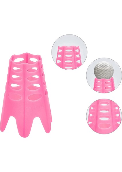 10 Adet Golf Mat Tees, Golf Simülatörü Tees, Sürüş Alanı Için Pratik Golf Tees, Golf Eğitimi Için Ev Golf Tees, Pembe L (Yurt Dışından)