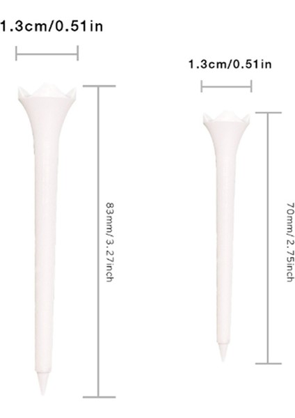 100 Adet 70 mm Profesyonel Tee Sistemi Plastik Golf Tee'si Golfçülerin Tee Performansını Maksimize Eder Golf Aksesuarları (Yurt Dışından) modelleri