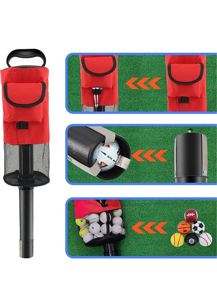 Golf Topları Için 1 Adet Çanta Golf Topu Toplayıcı, Çıkarılabilir Toplayıcı ve Taşınabilir Cep Depolama Toplayıcı (70 Top Tutar) (Yurt Dışından) indirimleri