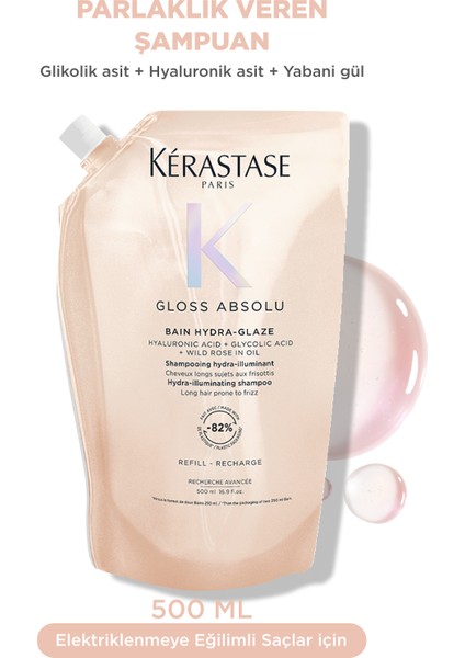 Gloss Absolu Bain Hydra-Glaze Yeniden Doldurulabilir Paket 500 ml