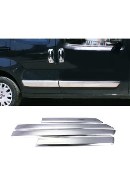 Citroen Nemo Krom Yan Kapı Çıtası 4 Parça P.çelik 2008 ve Üzeri Uyumlu