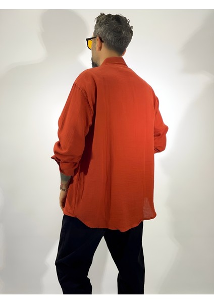 Ayrobin Kumaş Oversize Gömlek