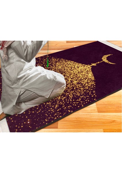 Kadife Lüks Seccade Keten Astarlı Namazlık 70x120 cm fiyatları