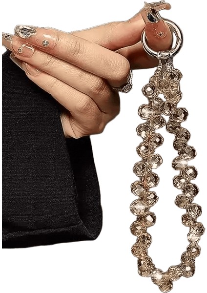 Lüks Telefon Ipi High-End Su Damlası Kristal Asma Zincir El Boncuklu Bilek Zinciri Elde Tutulan Kolye Zarif Aksesuarlar (Yurt Dışından)