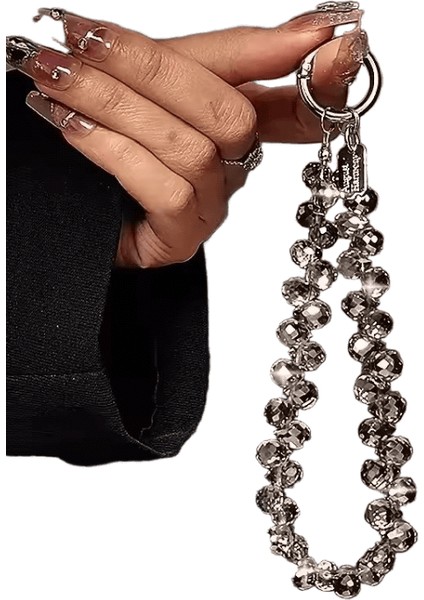 Lüks Telefon Ipi High-End Su Damlası Kristal Asma Zincir El Boncuklu Bilek Zinciri Elde Tutulan Kolye Zarif Aksesuarlar (Yurt Dışından)