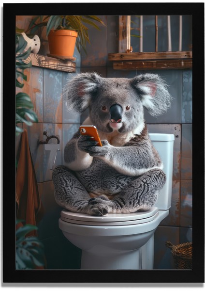 Yapay Zeka Görselli Mdf Plastik Çerçeveli Dekoratif Tablo