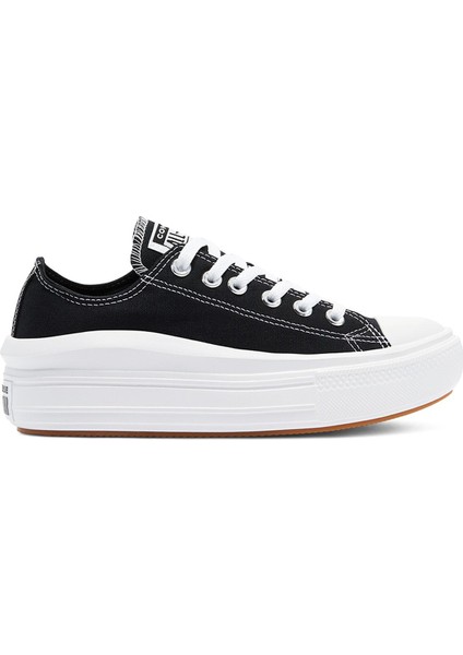 Chuck Taylor All Star Move Canvas Platform Kadın Siyah Günlük Stil Ayakkabı 570256C