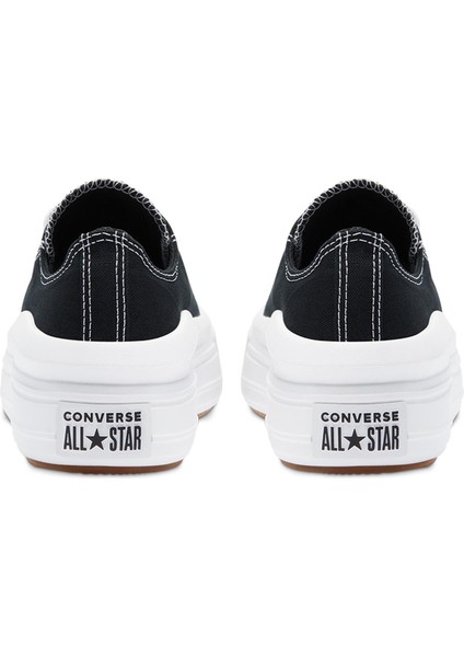 Chuck Taylor All Star Move Canvas Platform Kadın Siyah Günlük Stil Ayakkabı 570256C