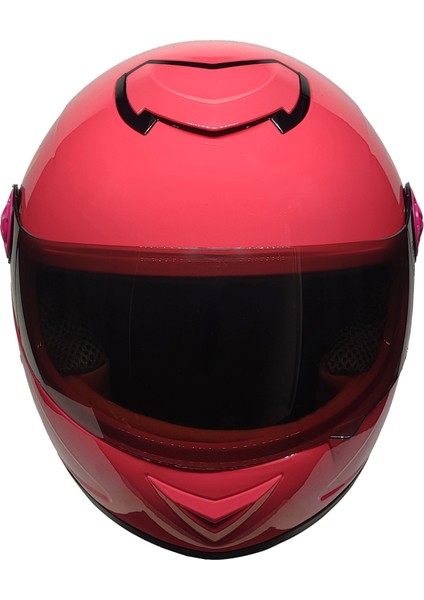 SY118 Çocuk Kaskı Skull Pembe (Siyah Camlı)