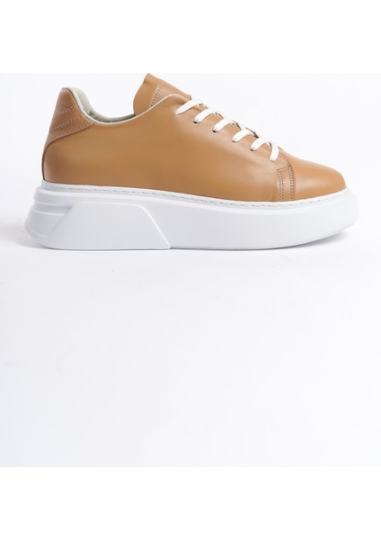 Dante Model Hakiki Deri Taba Kadın Bağcıklı Kalın Taban Sneaker Spor Ayakkabı fırsatları