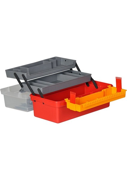 Şeffaf Kapaklı 15'' Balıkçı Alet Malzeme Çantası modelleri