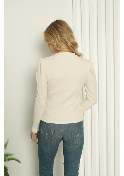 Prenses Kol Crop Kaşkorse Bluz fırsatları