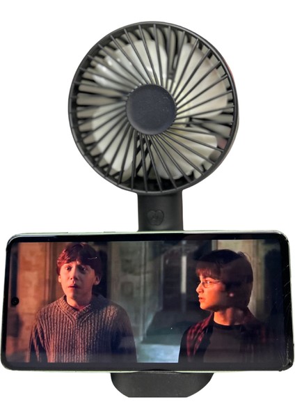 Ultra Sessiz Uzun Şarjlı Fan Mini Taşınabilir El ve Masa Üstü 3 Kademeli Vantilatör