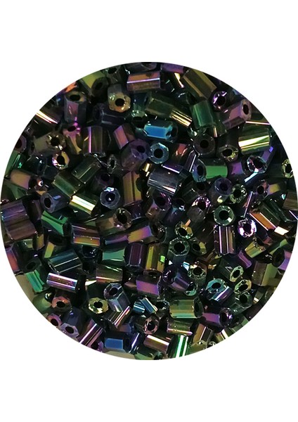 Kesme Cam Boncuk 2mm - 60 Gram - Parlak Alacalı - BNC352