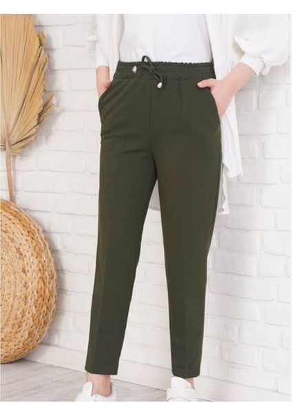 Butikbeli Lastikli Kuşaklı Pantolon