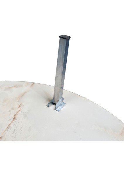 Royal Mermer Desenli Metal Katlanır Ayaklı Kamp Bahçe Ev ve Oyun Için Yuvarlak Yer Sofrası fırsatları