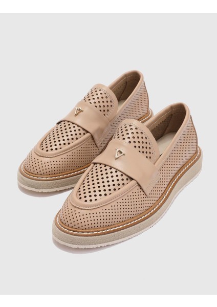 Lonescu Deri Kadın Vizon Loafer Ayakkabı fiyatları