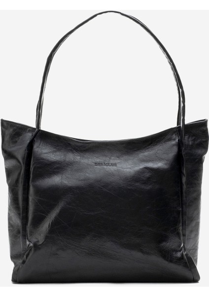 Kadın Çift Saplı Shopper Çanta Deri Nova Kahverengi