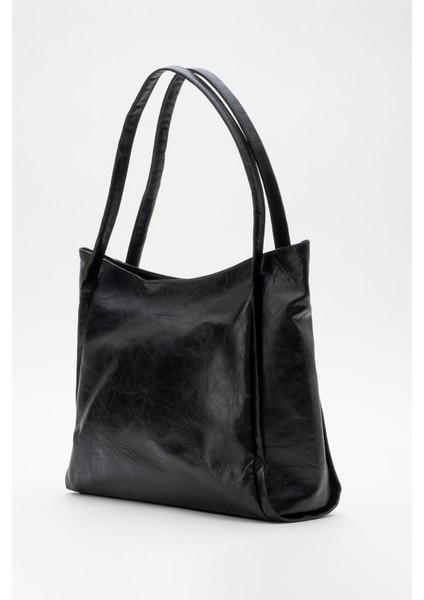 Kadın Çift Saplı Shopper Çanta Deri Nova Kahverengi