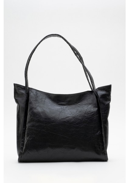 Kadın Çift Saplı Shopper Çanta Deri Nova Kahverengi