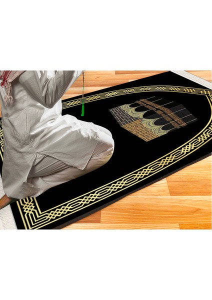 Kadife Lüks Seccade Keten Astarlı Namazlık 70x120 cm modelleri