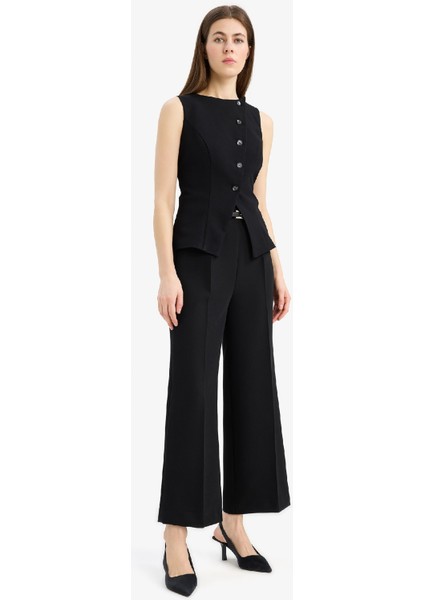 Regular Fit Bisiklet Yaka Düğmeli Yelek E7233AX25SP indirimleri