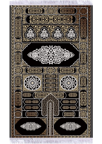 Kadife Lüks Seccade Keten Astarlı Namazlık 70x120 cm