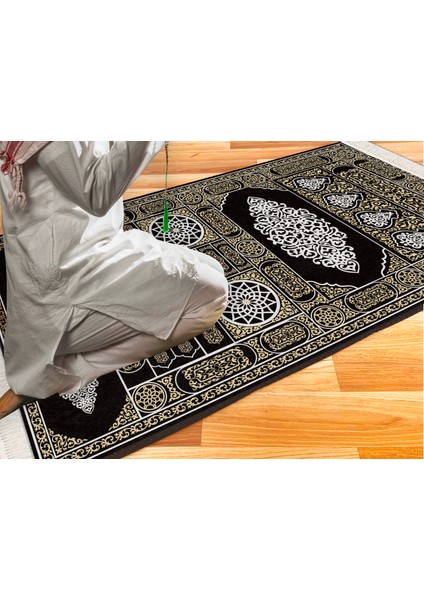 Kadife Lüks Seccade Keten Astarlı Namazlık 70x120 cm modelleri