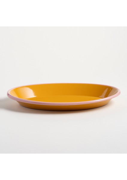 Frigya Emaye Tabak 30 cm Altın Sarısı modelleri