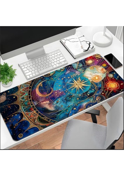 70X30 cm Antik Astrolojik Tasarım Kaydırmaz Taban Speed Yüzey Oyuncu Mouse Pad Gaming fiyatları