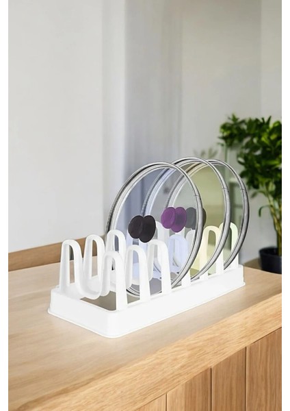 6 Bölmeli Plastik Tabaklık Tencere Kapaklığı Organizer 6 Bölmeli Çok Amaçlı Kurutmalık modelleri