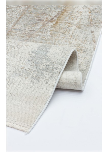 Halı Queen 8118 Krem Yumuşak Dokulu Viskon Uzun Ömürlü Dayanıklı 100 Tarak Özel Dokuma Halı fırsatları