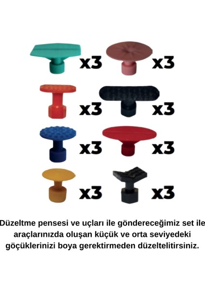 Boyasız Göçük Düzeltme Penseli Set 25 Parça modelleri