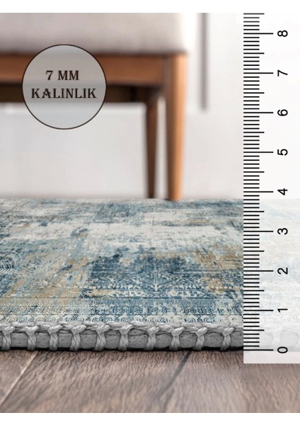 Vintage Desenli Halı, Pamuk Dokuma Pamuklu Taban Dekoratif Halı Kilim 4 indirimleri