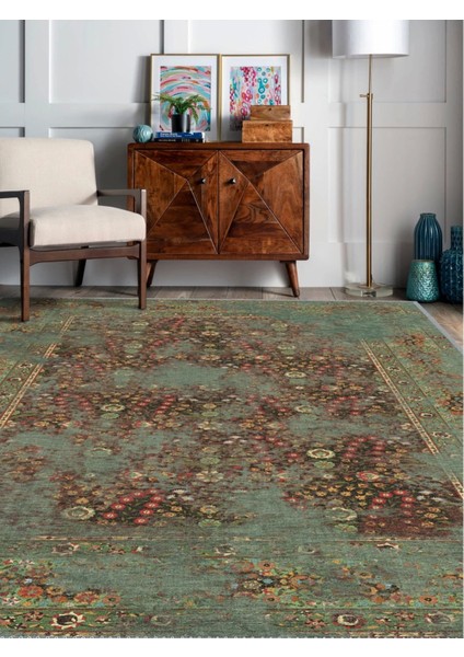 Vintage Desenli Halı, Pamuk Dokuma Pamuklu Taban Dekoratif Halı Kilim 5 fiyatları