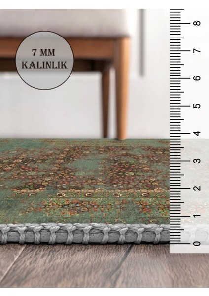Vintage Desenli Halı, Pamuk Dokuma Pamuklu Taban Dekoratif Halı Kilim 5 fırsatları